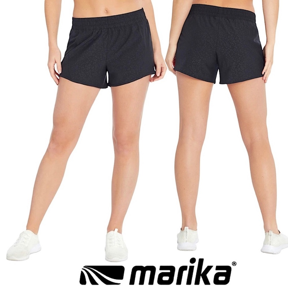 Marika Power Embossed Woven Short Leopard Print